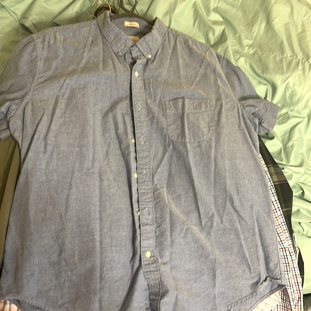 J.Crew Broken In Oxford Short Sleeve Collared Shirt